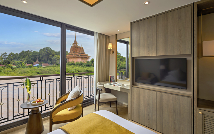 1-Bett Suite Hauptdeck (ca. 23 m2), franz. Balkon