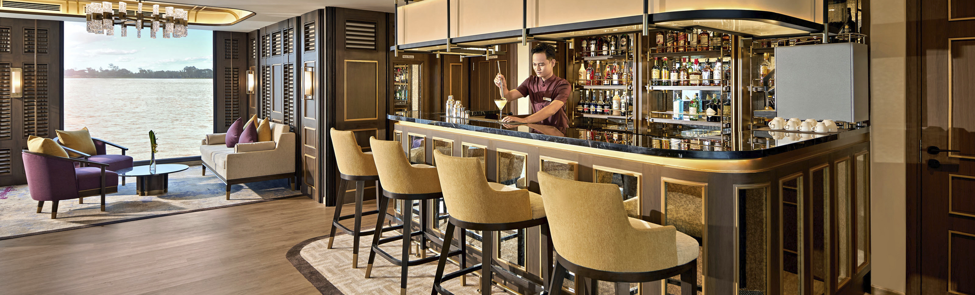 Bar in der Lounge