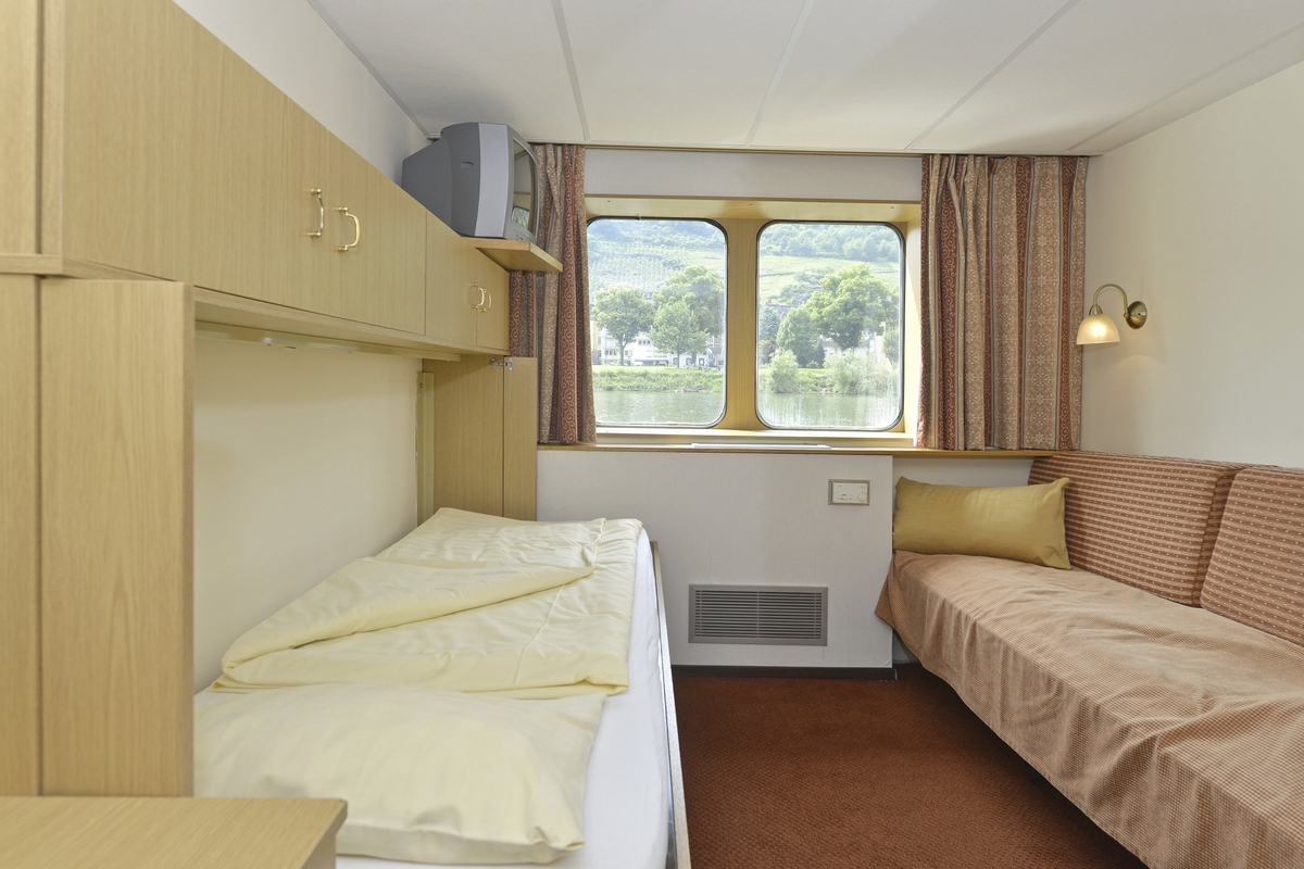 2-Bettkabine Hauptdeck tagsüber