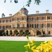 Rückansicht des Schloss Favorite in Rastatt
