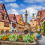 Rothenburg ob der Tauber in Bayern, Deutschland