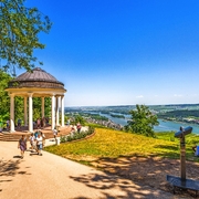 Blick vom Niederwalddenkmal in Rüdesheim