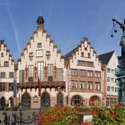 Römerberg im historischen Zentrum, Frankfurt
