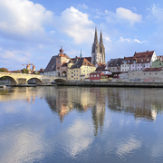 Steinerne Brücke und Kathedrale, Regensburg