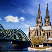 Hohenzollernbrücke und Kölner Dom