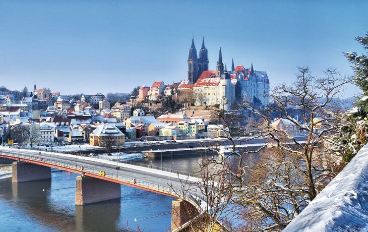 Meissen Albrechtsburg im Winter