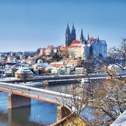 Meissen Albrechtsburg im Winter