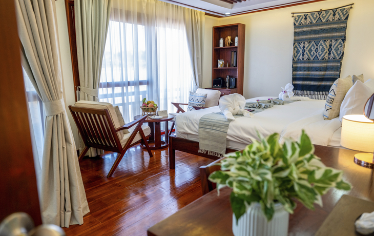 Deluxe-Kabine, Hauptdeck, Privatbalkon (ca. 21 m²) - © Sabine Meeßen / www.knipsbiene.de