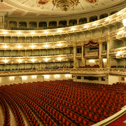 Innenaufnahme der Semperoper in Dresden, Deutschland