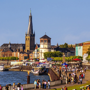 Rheinpromenade in Düsseldorf