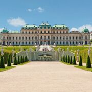 Oberes Belvedere, vom Garten aus gesehen