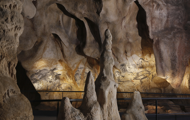 Grotte Chauvet mit Ardéche Schlucht