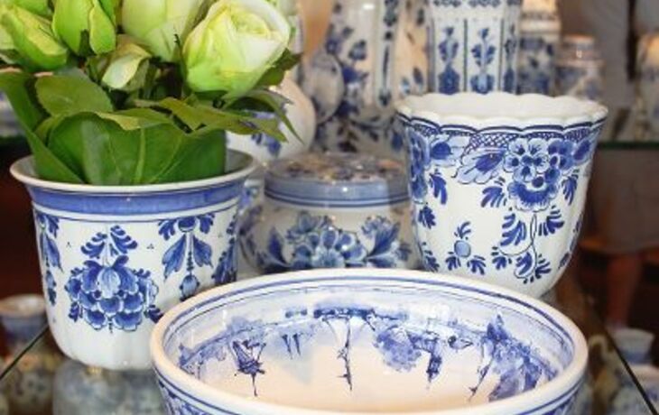 bleu de delft et tulipes