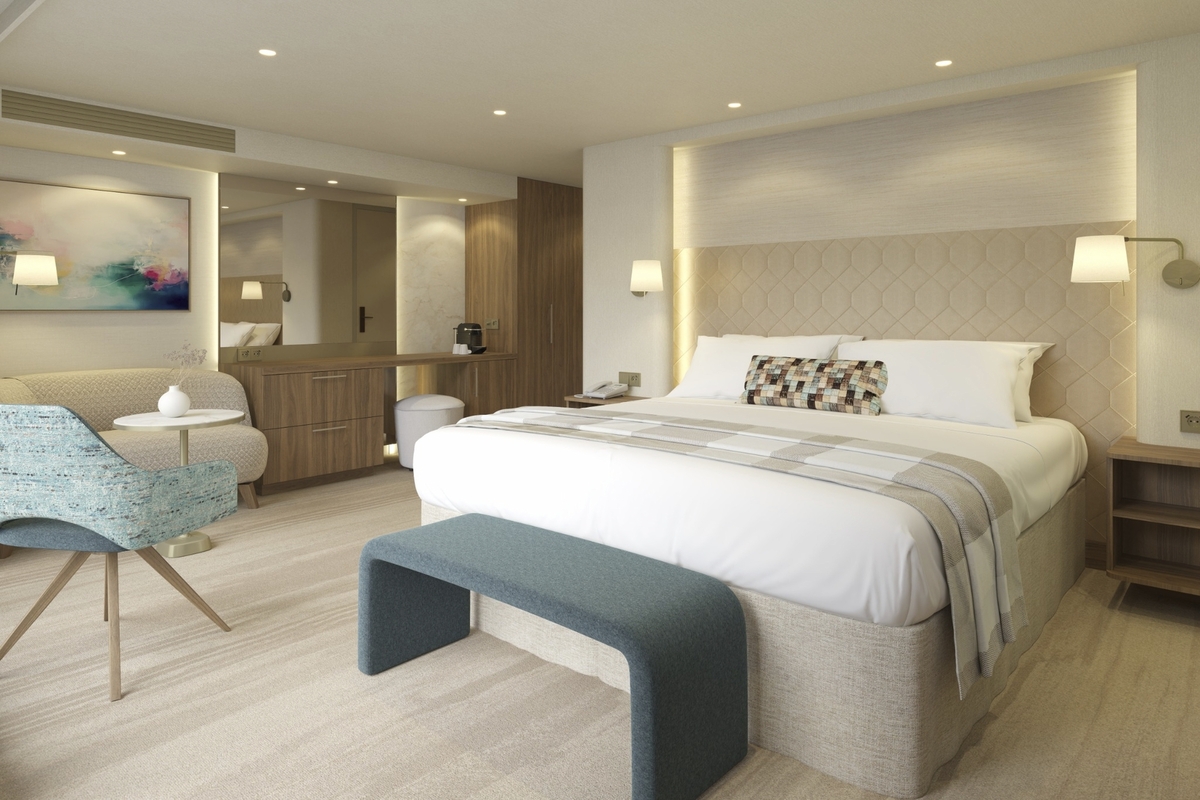 Azzurra Suite Oberdeck (ca. 24 m²), franz. Balkon - ©