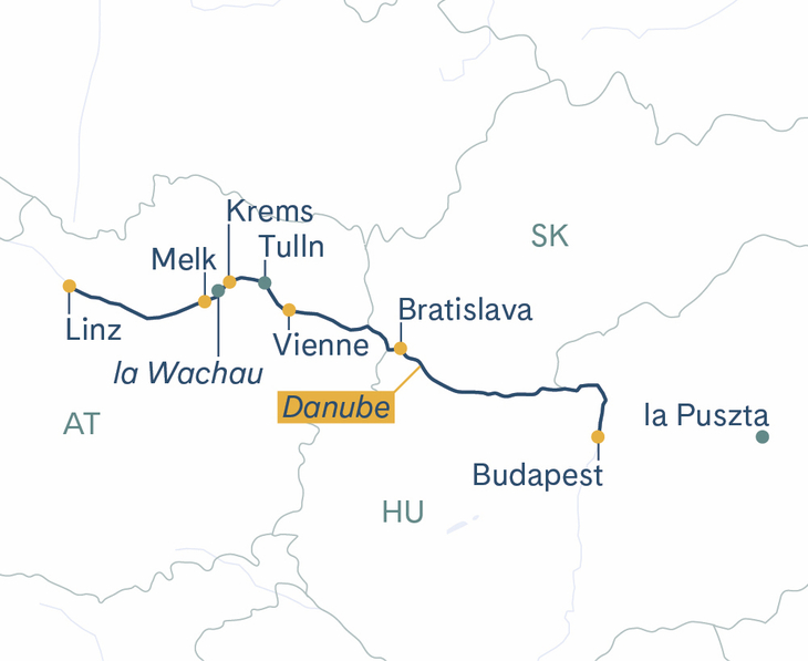 Itinéraire Linz-Budapest-Linz