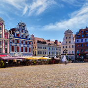 Marché au foin dans la vieille ville de Szczecin