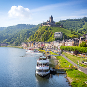 Cochem le long de la Moselle, Allemagne
