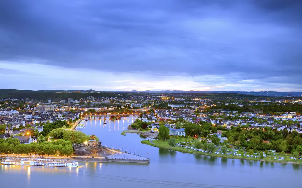 Confluence du Rhin et de la Moselle, Coblence - © FRANCESCO CAROVILLANO