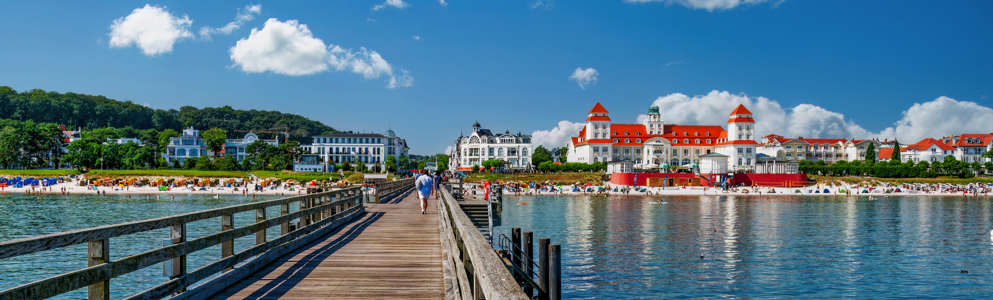 Maison de cure Binz vue du ponton, Rügen - © hifografik - stock.adobe.com