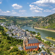 Oberwesel, Vue sur la Vallée du Rhin moyen