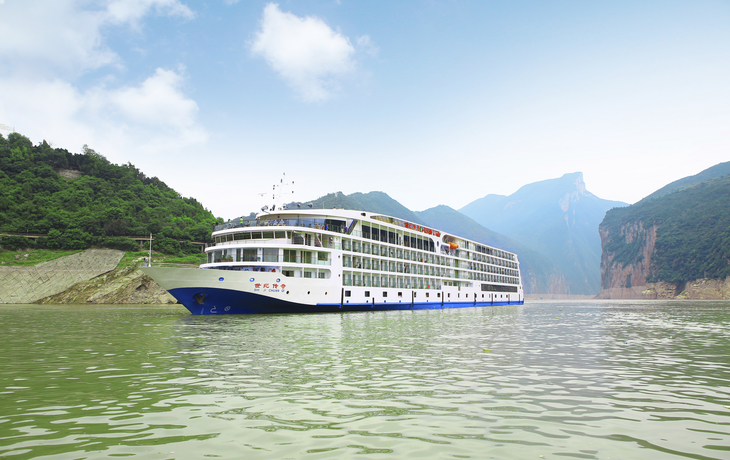 Flussschiff Century Legend auf dem Yangtse
