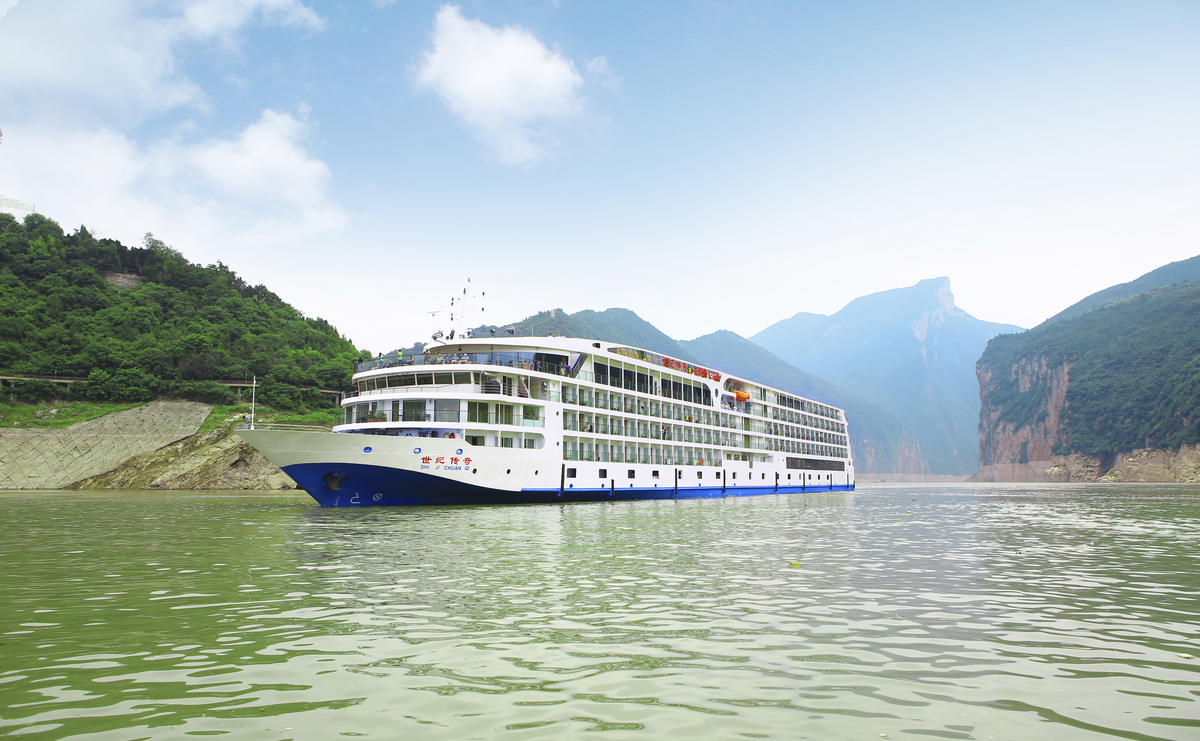 Flussschiff Century Legend auf dem Yangtse