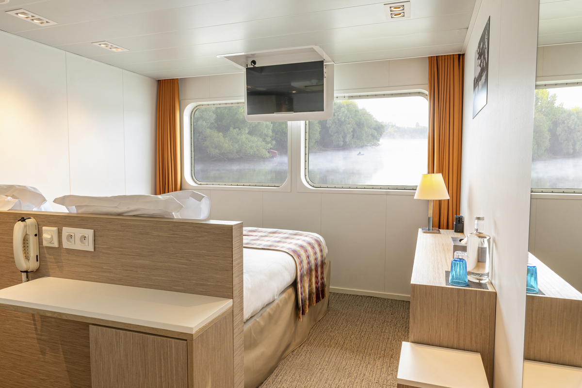MS Loire Princesse, Doppelkabine, Hauptdeck - ©CroisiEurope