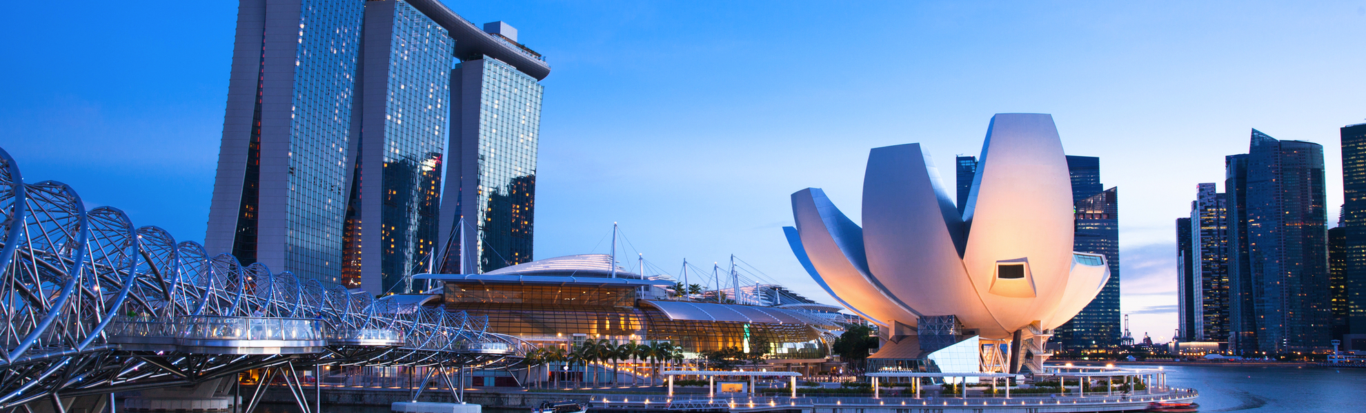 Marina Bay bei Nacht in Singapur - © Elena Ermakova - stock.adobe.com