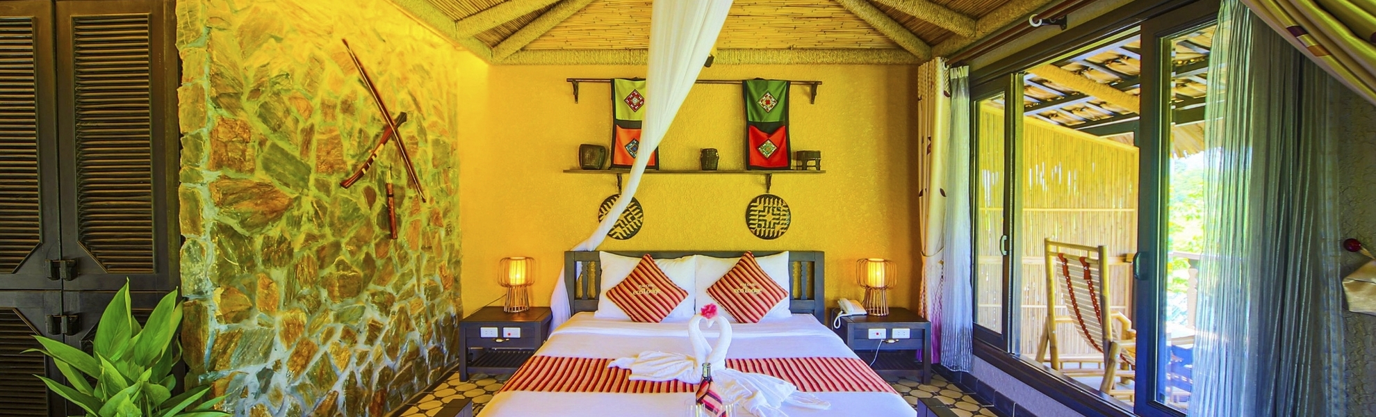 Deluxe Paddy View Room Mai Chau Ecolodge