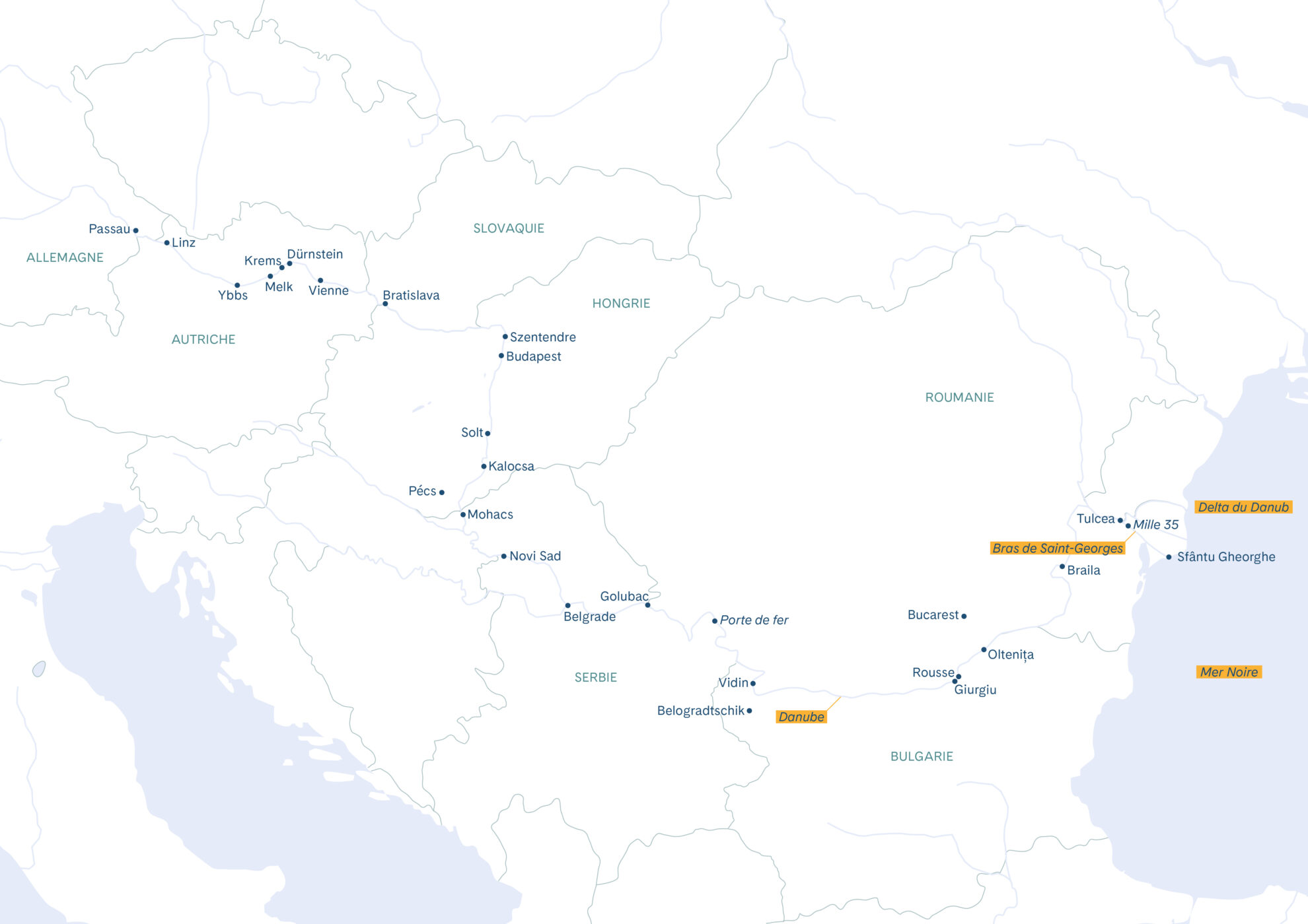 Danube & mer Noire-Plan-Franz